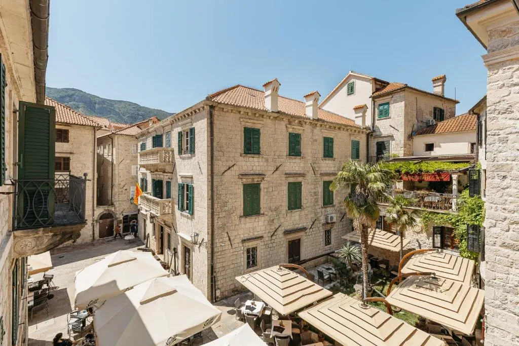 Kotor Old Town aerial view